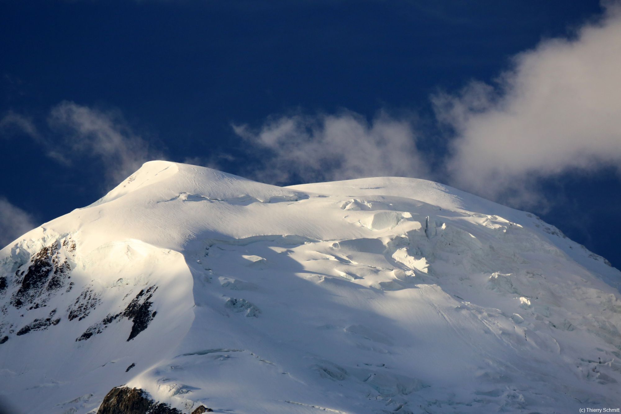 le mont blanc laiguille du midi vu de chamonix o