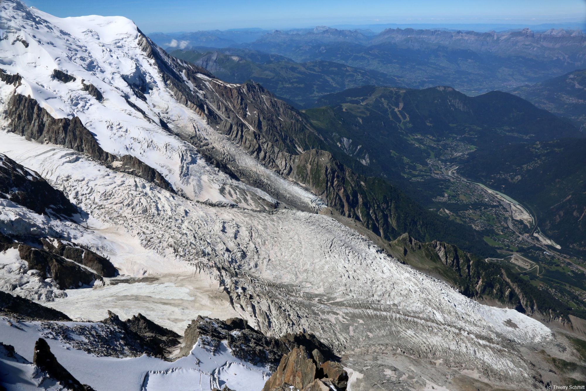 vue depuis laiguille du midi o