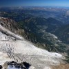 vue depuis laiguille du midi o