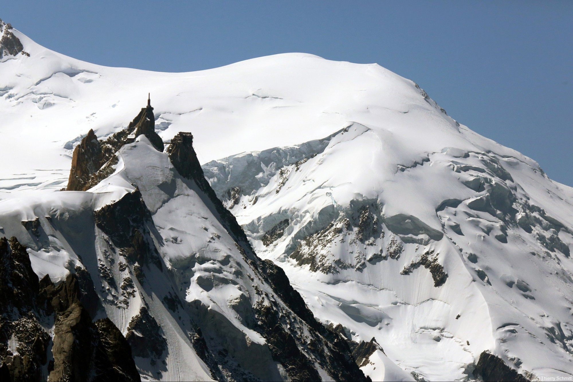 laiguille vue des grands montets o